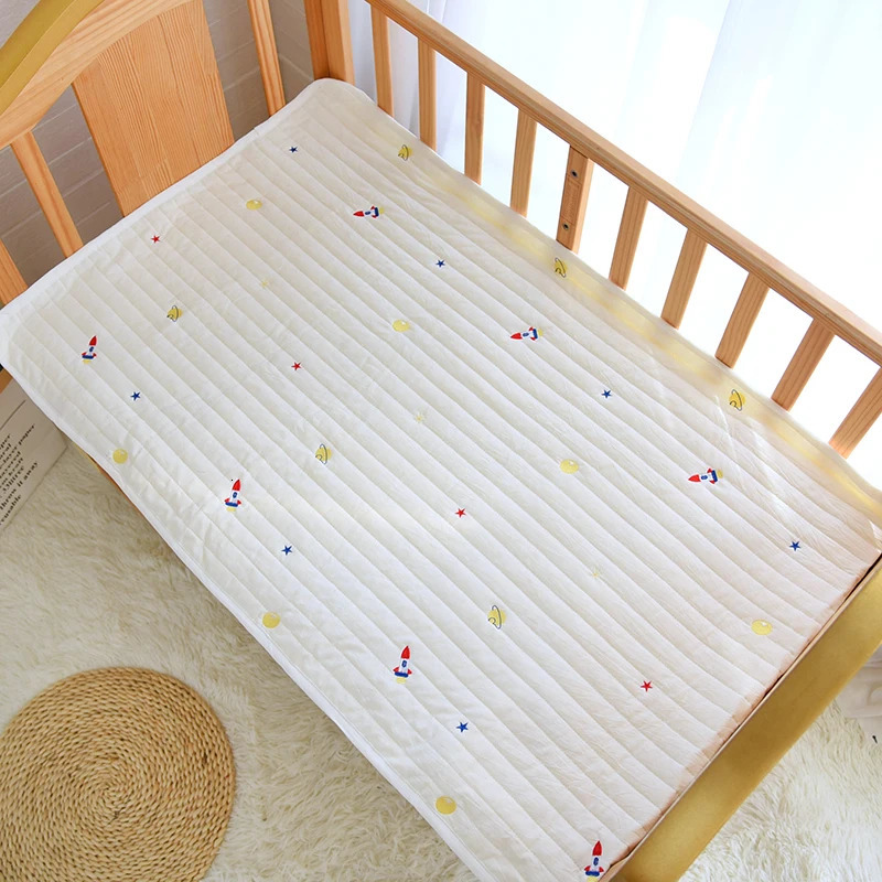 Bedding Sets Baby Cot Quilted Sheet Cherry Bear Embroidered Infant Crib Bed Sheets Winter Cotton Linen for Thicken Cover 231010