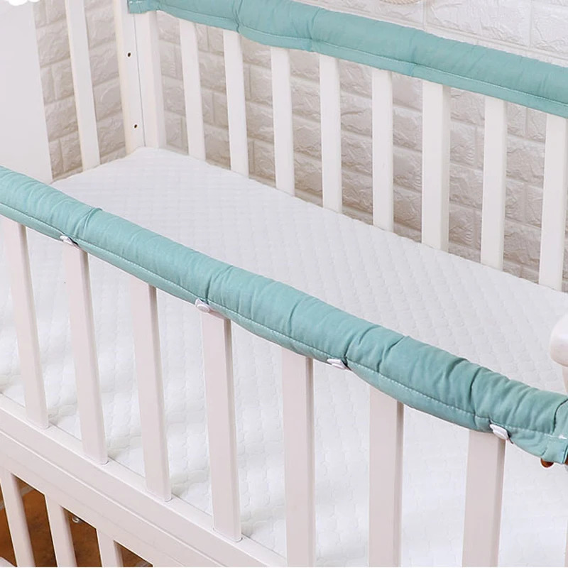 Bedding Sets 1 Pair Baby Bed Bumper Strip Breathable Crib Guardrails Protector 5 Colors Cot Bar For born Toddler Safety 231010