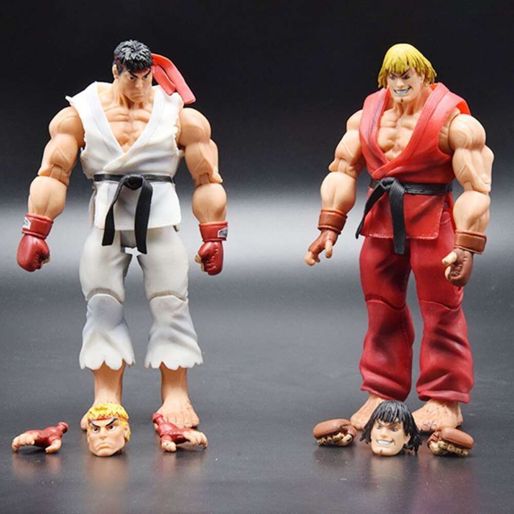 Mascot Costumes Neca Figurine Ken Ryu Figure Chun Li Hoshi Akuma Chunli Gouki Guile Action Figure Model Toys Cool Doll Creative Christmas Gift
