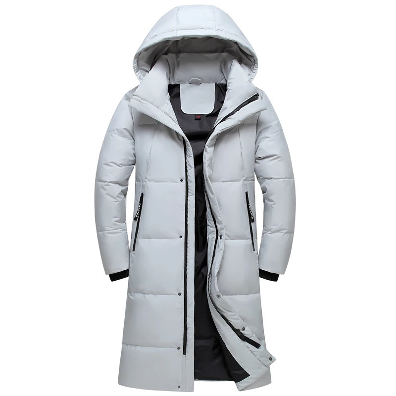 Men's Down Parkas 2023 Arrival Winter Jackets Men Overcoat Fashion Thicken Warm 90 White Duck Coats for Hooded Black Long Parka 231011