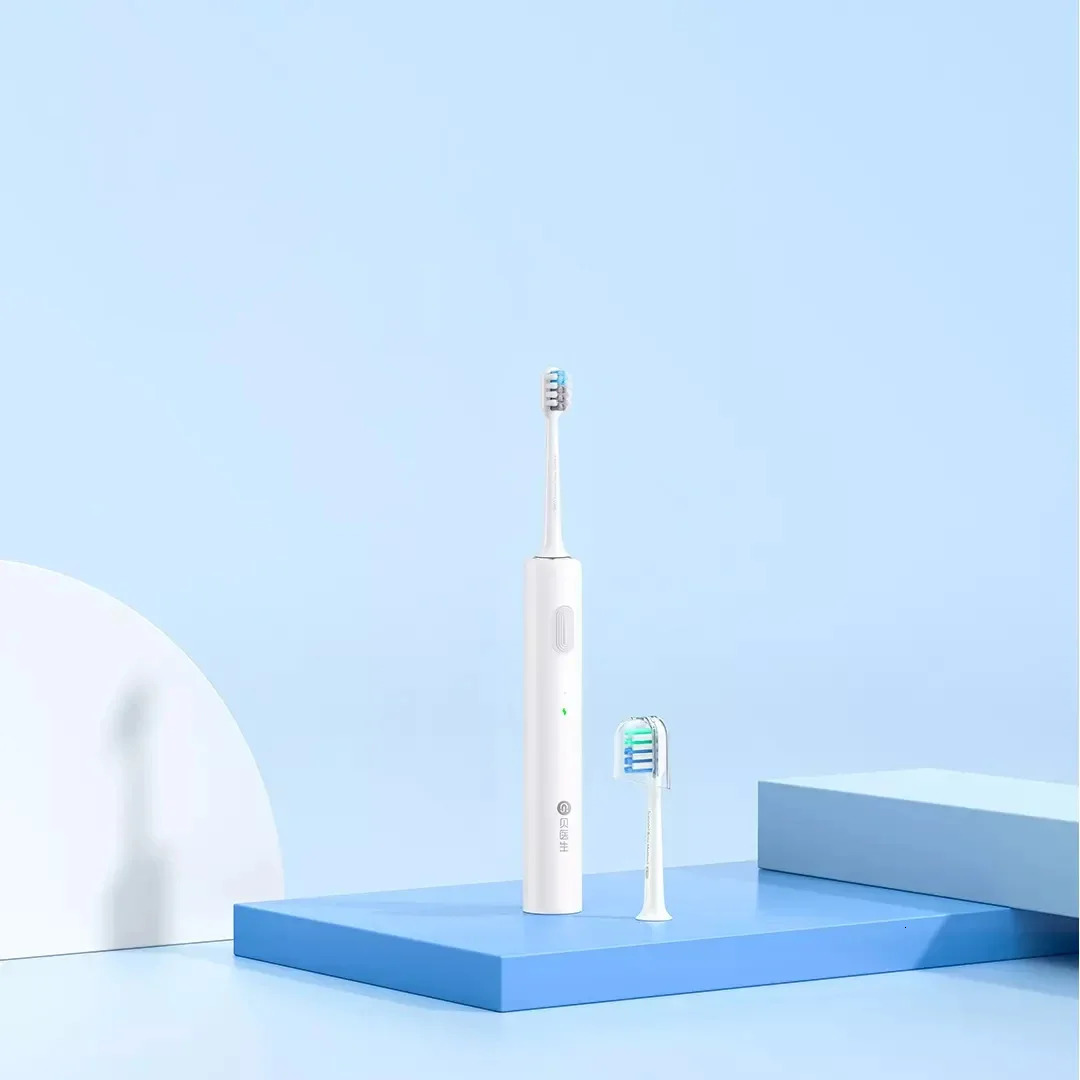 Toothbrush Dr.BEI Sonic Electric Toothbrush C1 IPX7 Level Waterproof Wireless Induction Charging 20 Days Standby with 2pcs Toothbrush Head 231012