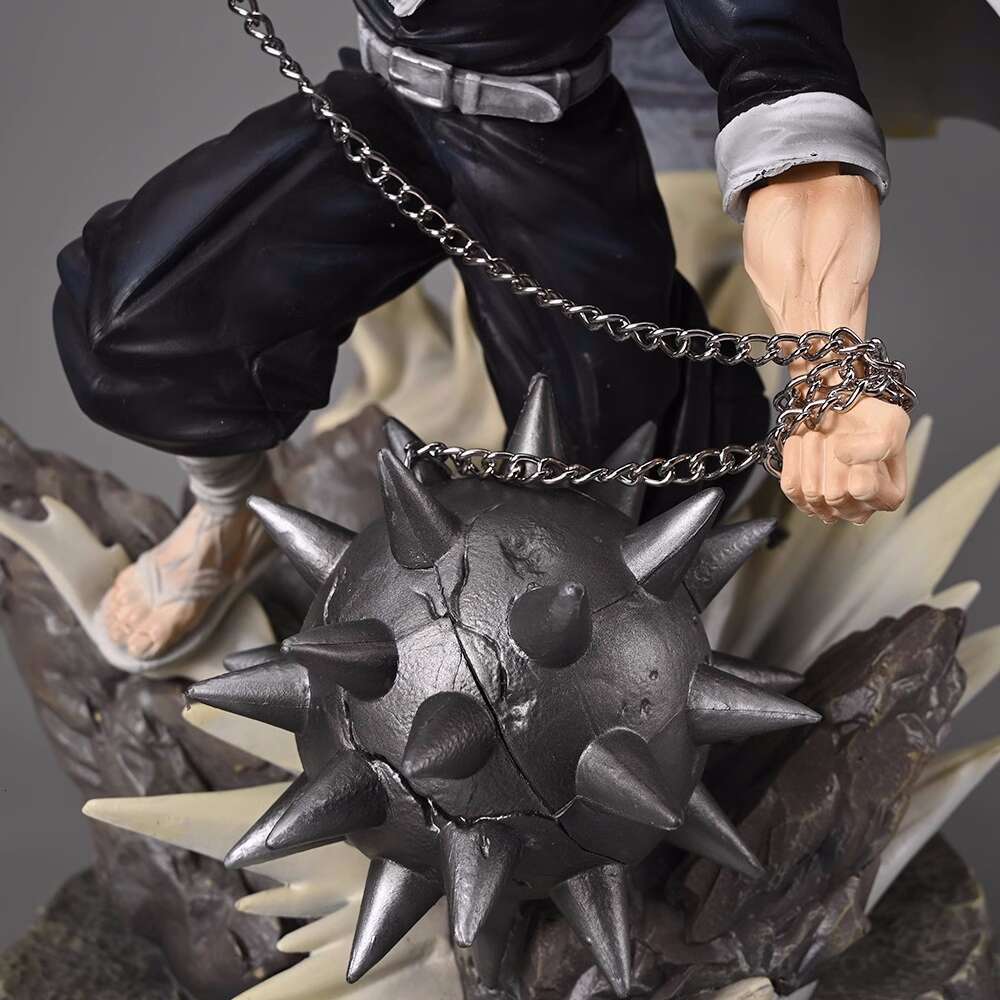 Mascot Costumes 41cm Demon Slayer Extra Large Figure Himejima Gyoumei Figures Himejima Luminous Figurine Gk Model Statue Toys Desk Decor