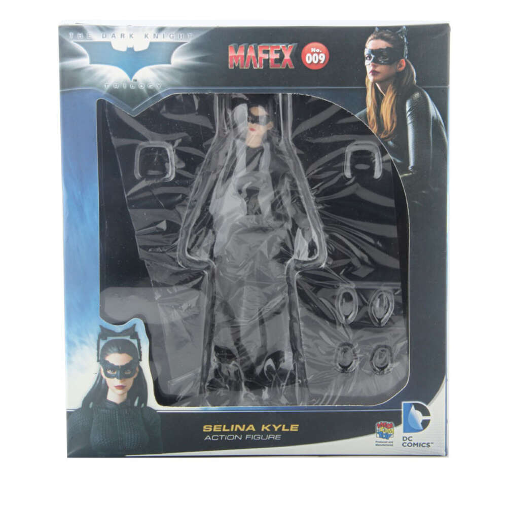 Mascot Costumes Mafex Figure No.009 Cat Woman Action Figure the Dark Knight Rises Selina Kyle Model Toys Joint Movable Doll Bookshelf Ornament
