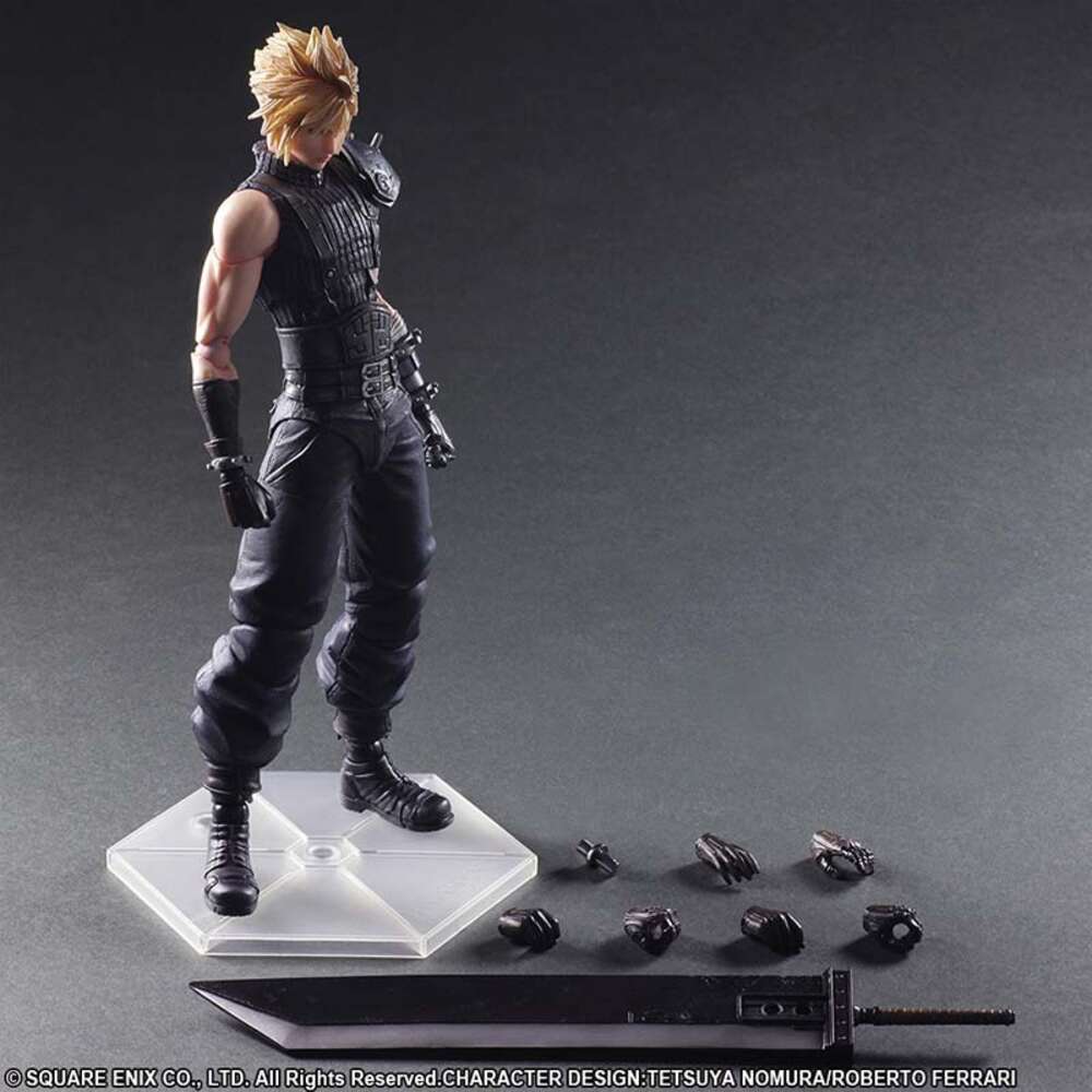Mascot Costumes Play Arts Kai Cloud Final Fantasy Figure Cloud Strife Sephiroth Squall Leonhart Action Figures Model Toy 28cm Joint Movable Doll