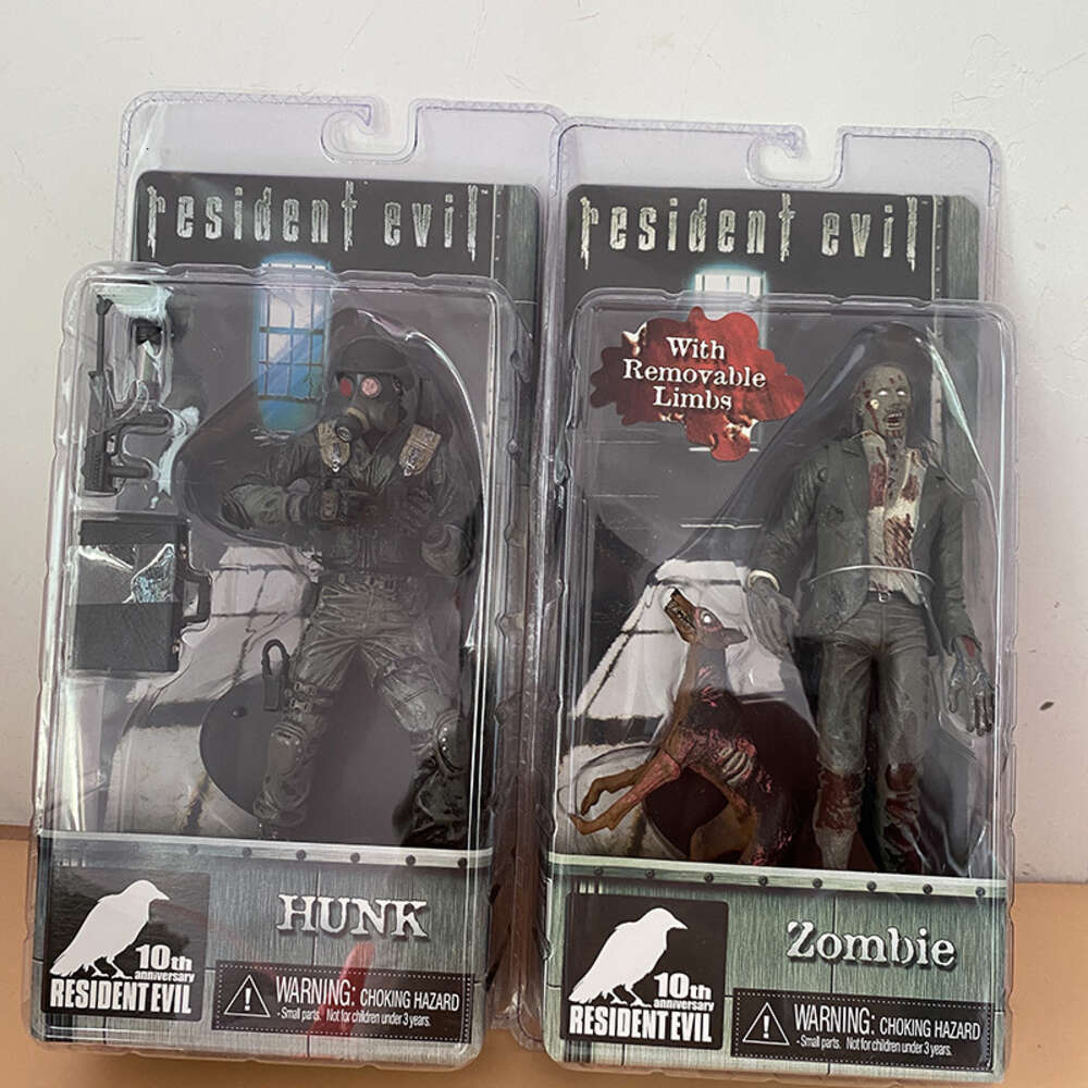 Mascot Costumes Neca Figure Redfield Hunk Zombie Chris Biohazard Executioner Mini Action Figure Model Toy Christmas Present for Friends