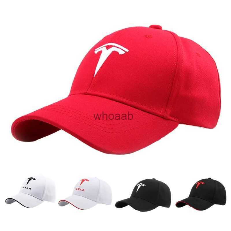 Ball Caps Fashion Letter Embroidered for Tesla Baseball Caps Men Women Snapback Hat Adjustable Sun Protection Outdoor Sport Fishing Golf YQ231012