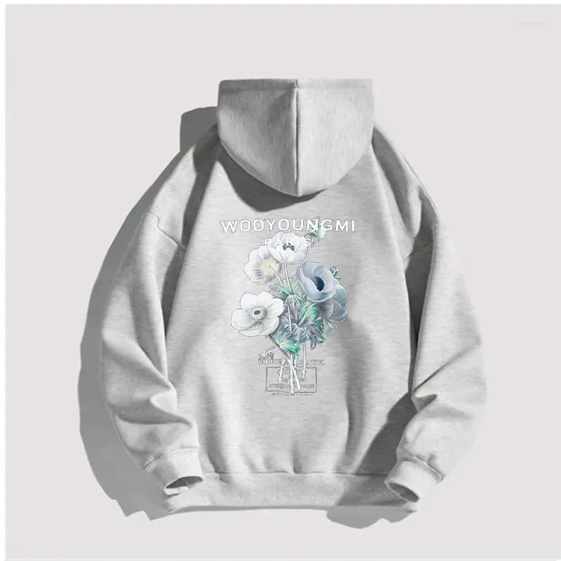 Men's Hoodies WOOYOUNGMI Letter Printed Fashion Brand Street Hoodie High Quality Vintage Plus Size Y2k Unisex Fitness Sweatshirt