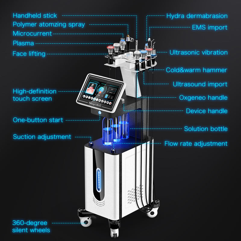 11in1 Diamond Microdermabrasion Spa use Hydra Spa Facial BIO RF Hydro dermabrasion machines