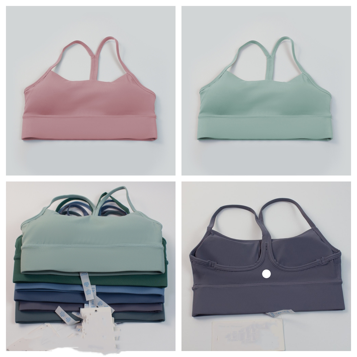 2063 Yoga Wear Bra Women's Sports Underwear Double Face Hair Tight with Fine Belt Beauty Back Vest Halter