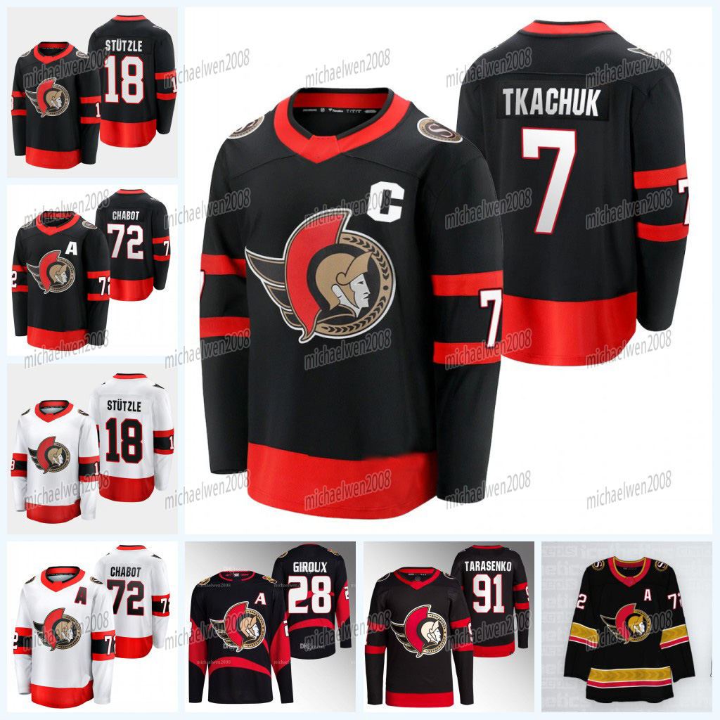 Senators Brady Tkachuk Ottawa 2023-24 Jersey Tim Stutzle Thomas Chabot Vladimir Tarasenko Ridly Greig Claude Giroux Jakob Chychrun Josh Norris Jake Sanderson