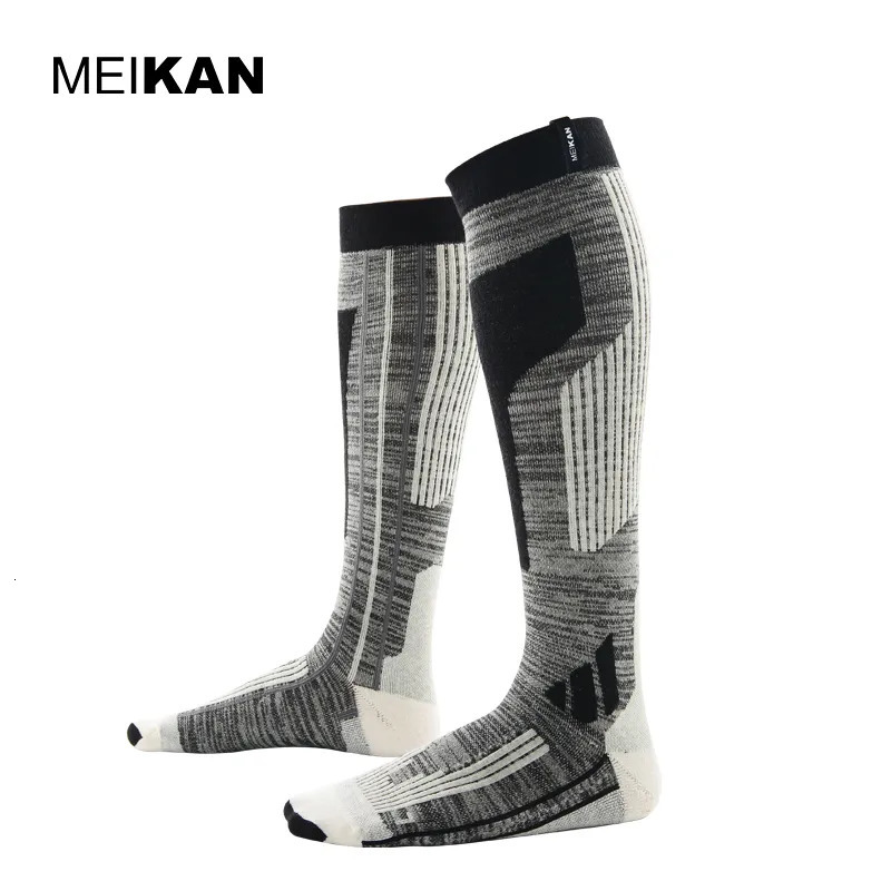 Men's Socks MKSK001 High Quality Professional MenWomen Mercerized Merino Wool Ski Socks Outdoor Thicken Terry Warm Knee High Long Socks 231011