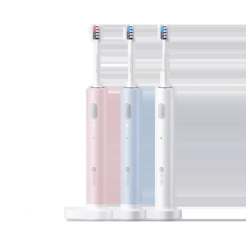 Toothbrush Dr.BEI Sonic Electric Toothbrush C1 IPX7 Level Waterproof Wireless Induction Charging 20 Days Standby with 2pcs Toothbrush Head 231012