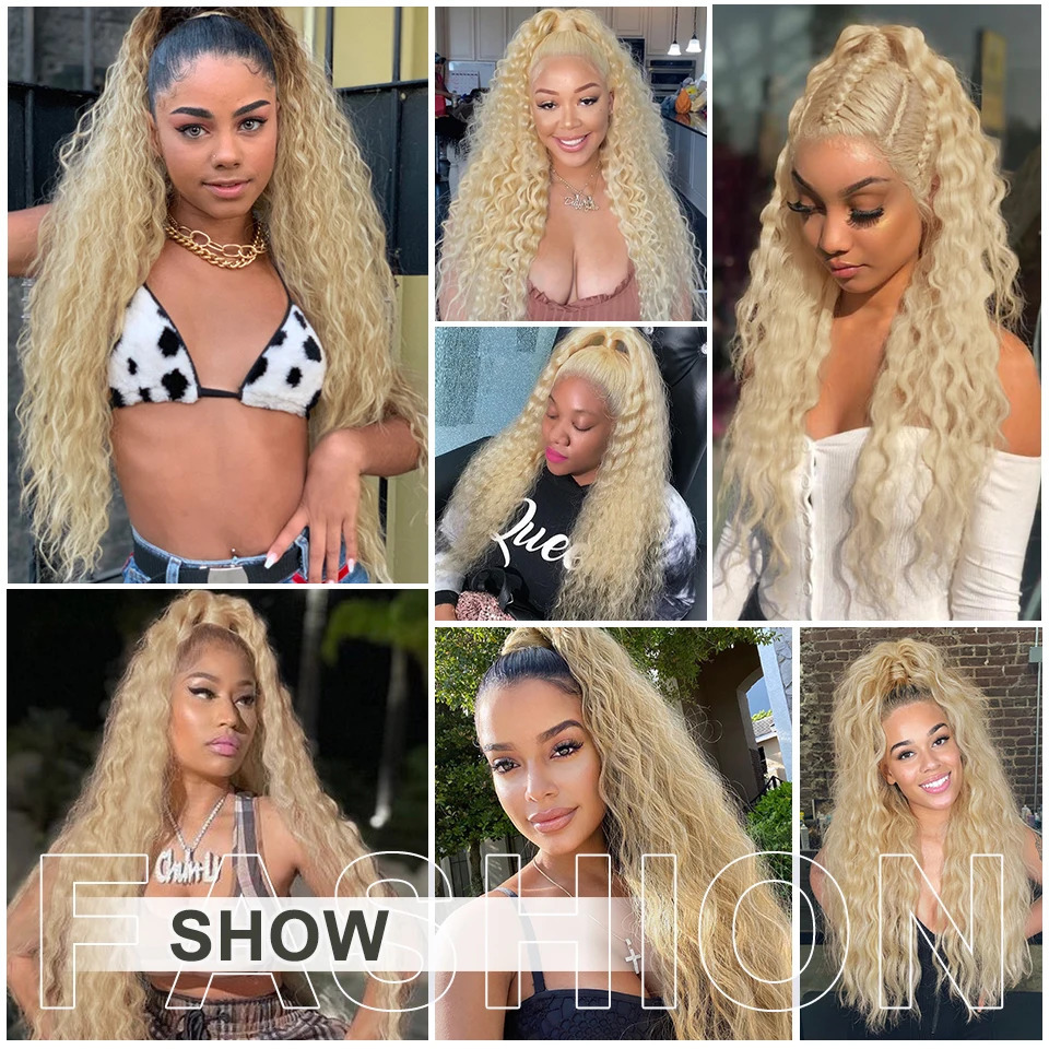 Lace Wigs AISI BEAUTY Synthetic Long Wavy tail for Women Blonde Black Red Drawstring tail Clip-In Hair 231012