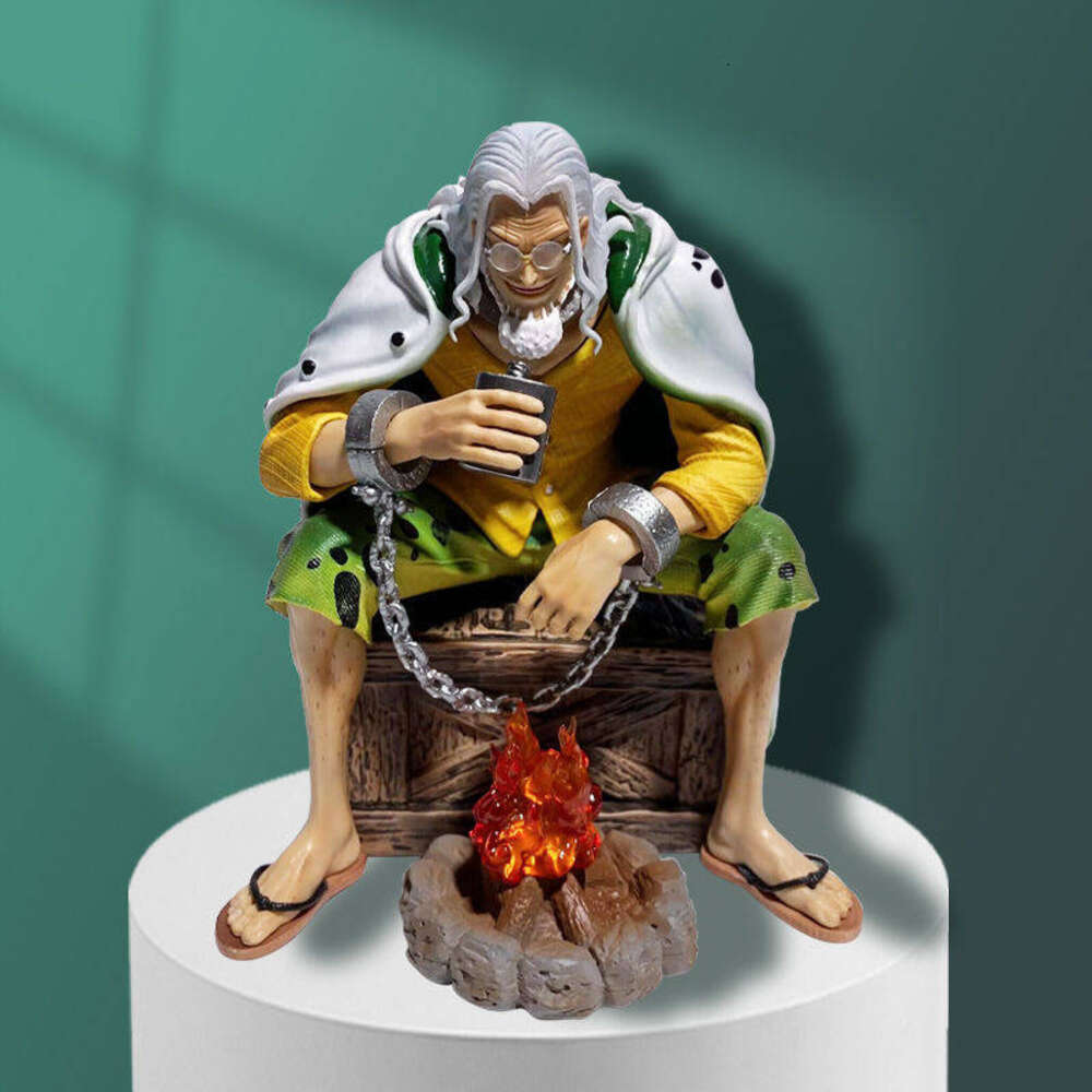 Mascot Costumes One Piece Anime Figure Creator X Siers Rayleigh Action Figure Luffy Master Rayleigh with Led Figurine Model Toys Birthday Gift