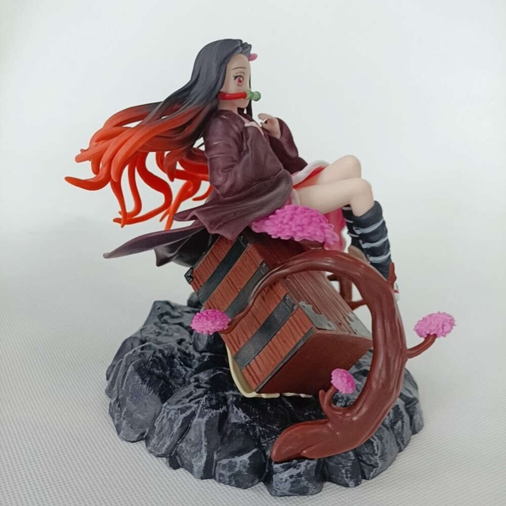 Mascot Costumes Demon Slayer Figures Kimetsu No Yaiba Statue Kamado Anime Kamado Nezuko Action Figure Model Toys Bookshelf Ornament