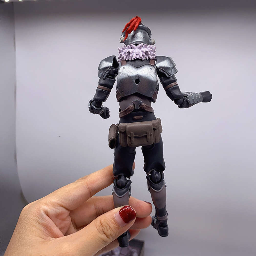 Mascot Costumes Figma 424 Goblin Slayer Figure Hunter Articulated Action Figure Collection Model Toys 15cm Joint Movable Doll Bookshelf Ornament