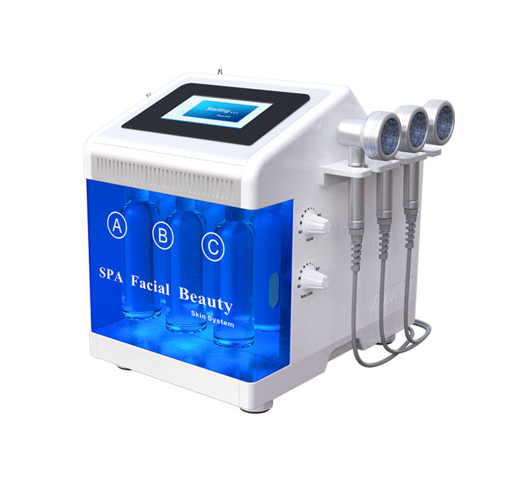 Widely Used 7 In 1 Beauty Dermabrasion Machine PDT Bio Oxygen Jet Skin Elasticity Enhance Anti-Aging H2o2 Pore Cleaning Oil Control Beauty Cent