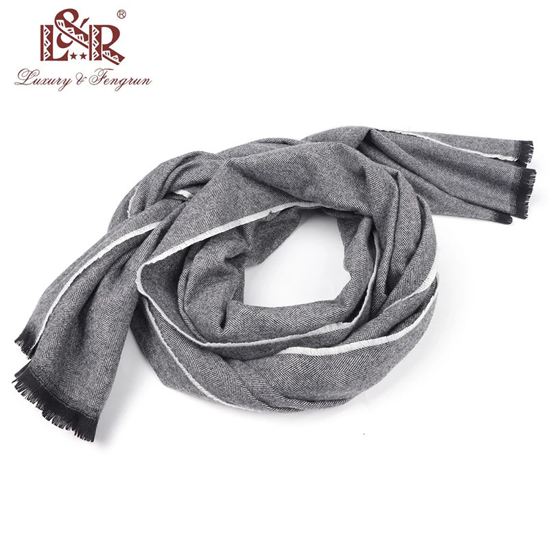 Scarves Fashion man Autumn winter Thick Warm cashmere Scarf Business long Wraps boy classic shawl Femme Foulard Solid 231012