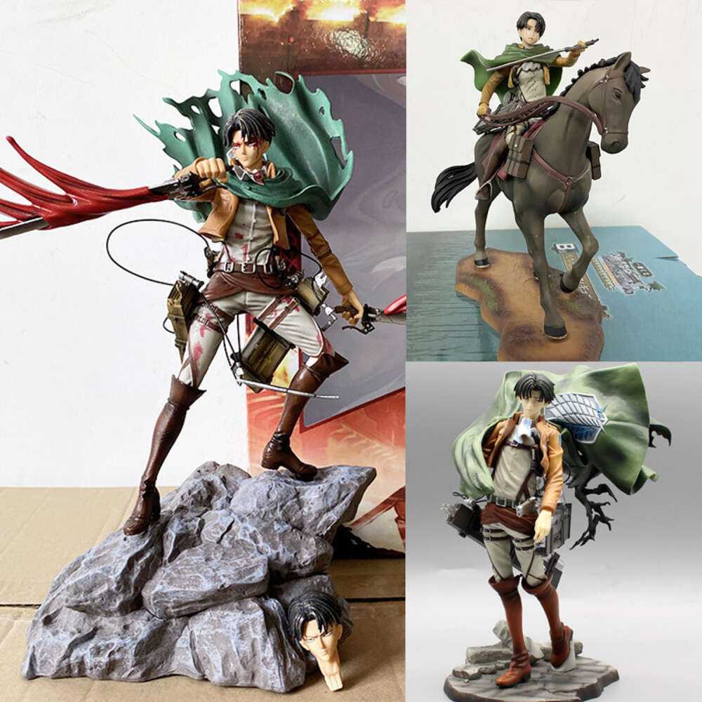 Mascot Costumes Attack on Titan Figure Levi Ackerman Action Figure Mikasa Ackerman Rival Shingeki No Kyojin Model Toys Bookshelf Ornament Doll