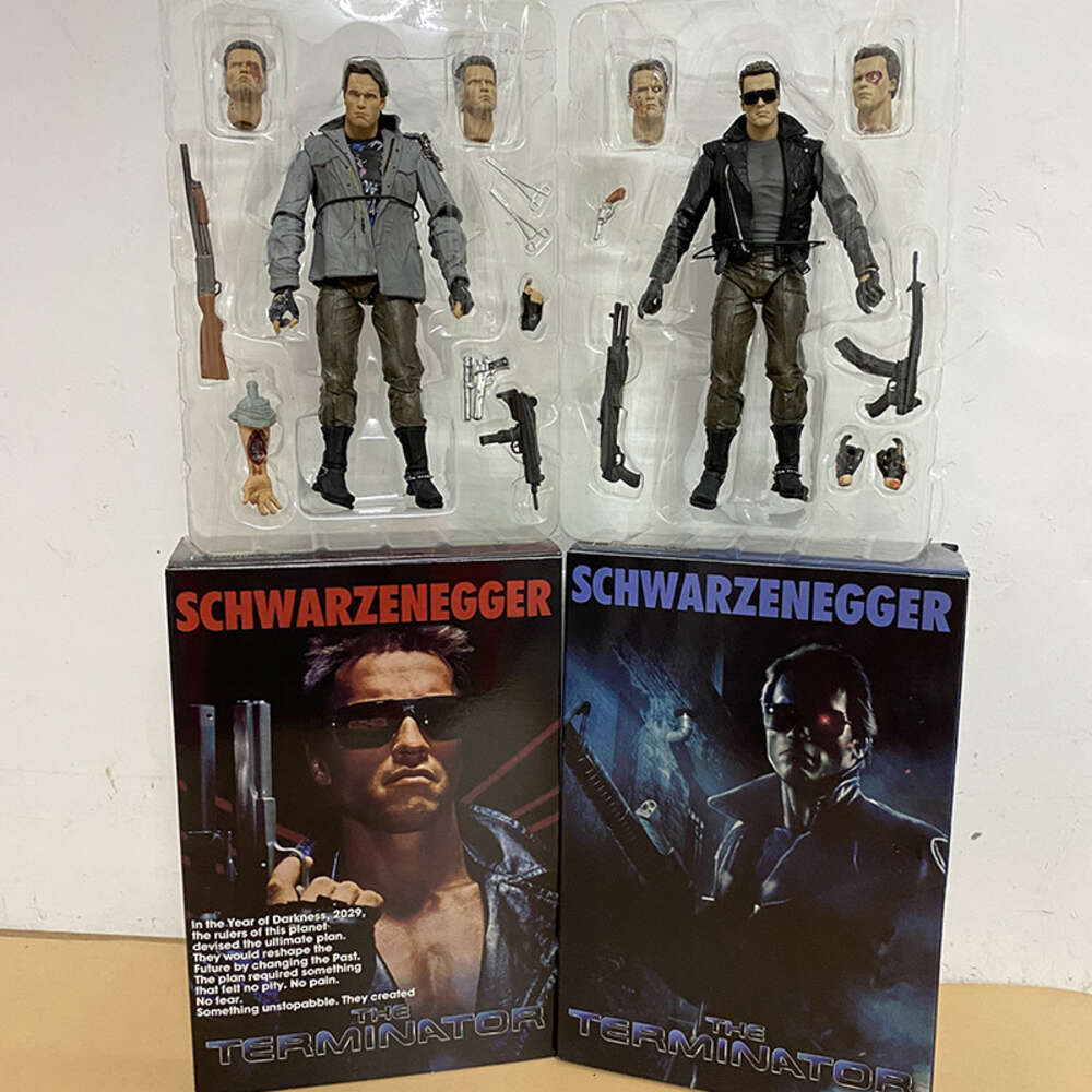 Mascot Costumes Neca Figure Terminator T-800 Figure Judgment Day Arnold Schwarzenegger Action Figure Model Toys Joint Movable Doll Gift for Kids