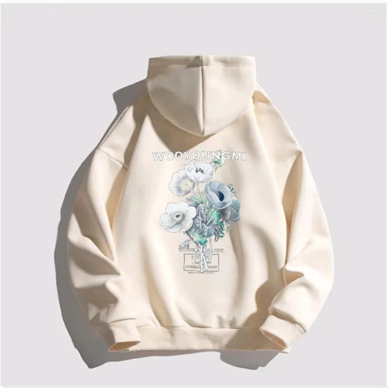 Men's Hoodies WOOYOUNGMI Letter Printed Fashion Brand Street Hoodie High Quality Vintage Plus Size Y2k Unisex Fitness Sweatshirt