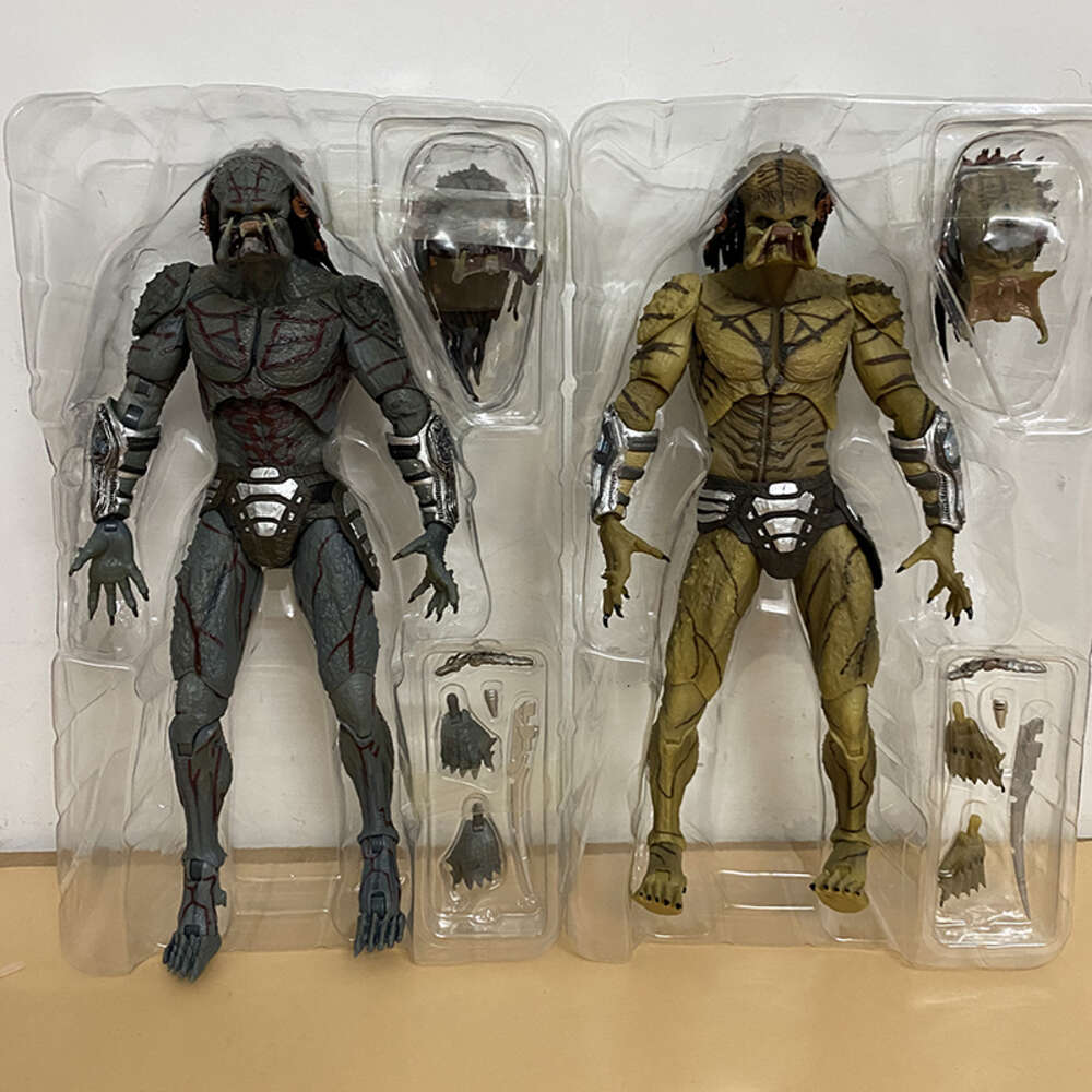 Mascot Costumes Neca Figure Armored Assassin Ultimate Fugitive Predator Figure Unmasked Pvc Action Figure Model Toys Joint Movable Doll Present
