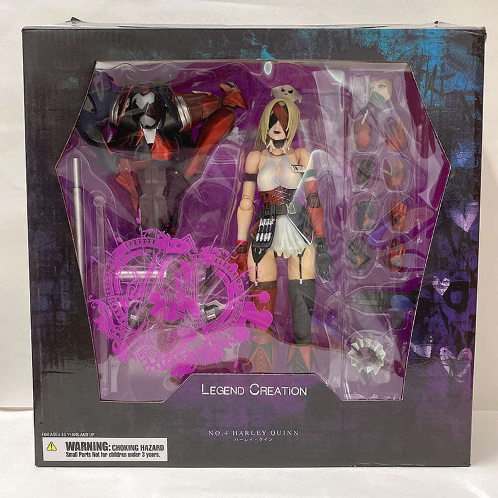 Mascot Costumes Play Arts Figure Sexy Quinn Figure Kai Figure Joker 1/6th Scale Collection Doll Model Toys 28cm Joint Movable Doll Birthday Gift