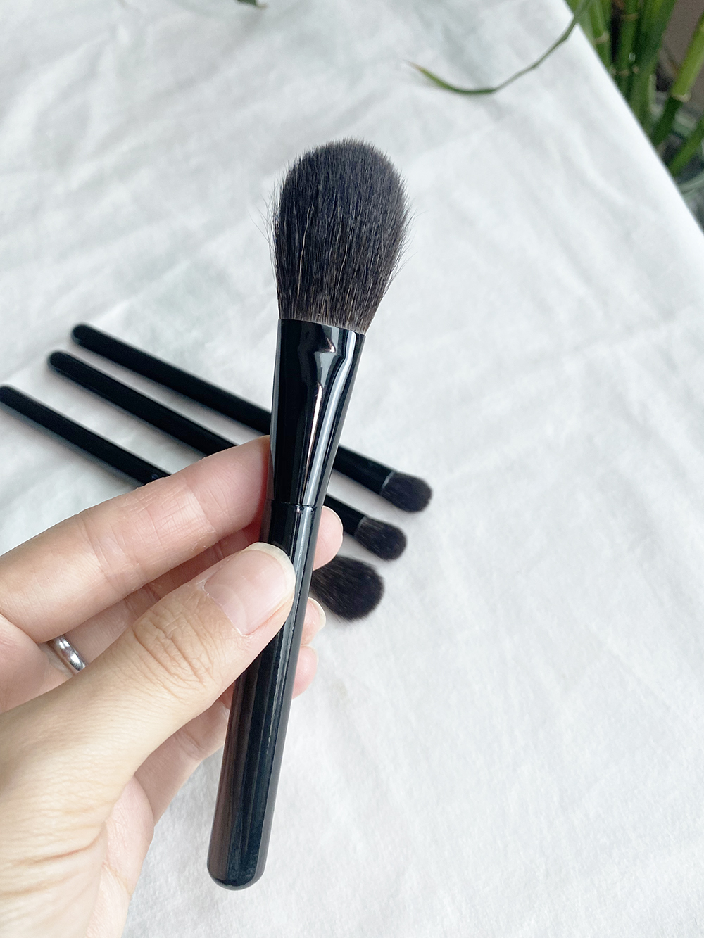 SQ Face Cheek Eye Shadow Makeup Brushes L/M/F - 100% Squirrel Hair Eyeshadow Crease Blending Powder Blush Beauty Cosmetic Brush Blender Tools