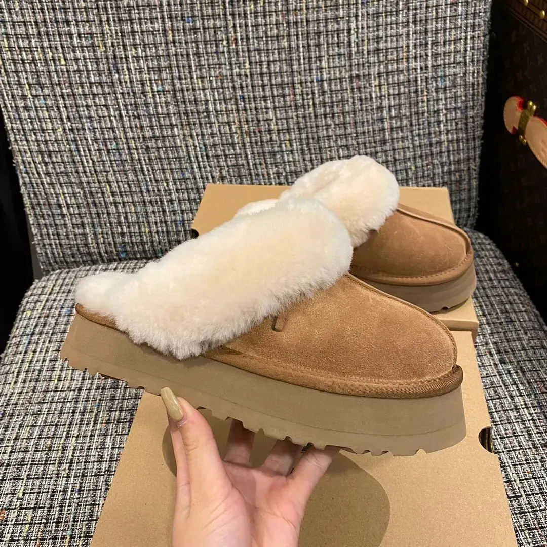 uggstasmans western boots women boots Designer Boots Mini Boot Platform Australia Slippers Winter Booties Snow Ankle Short Fur Chesut Outdoor Comfort Unisex