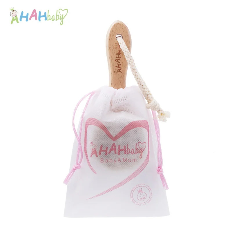Hair Brushes Baby Hair Bursh Personalized Name Baby Brush Soft Goat Kids Hair Brush for Bathing Wood Comb for born Babies Hair Brushes 231012