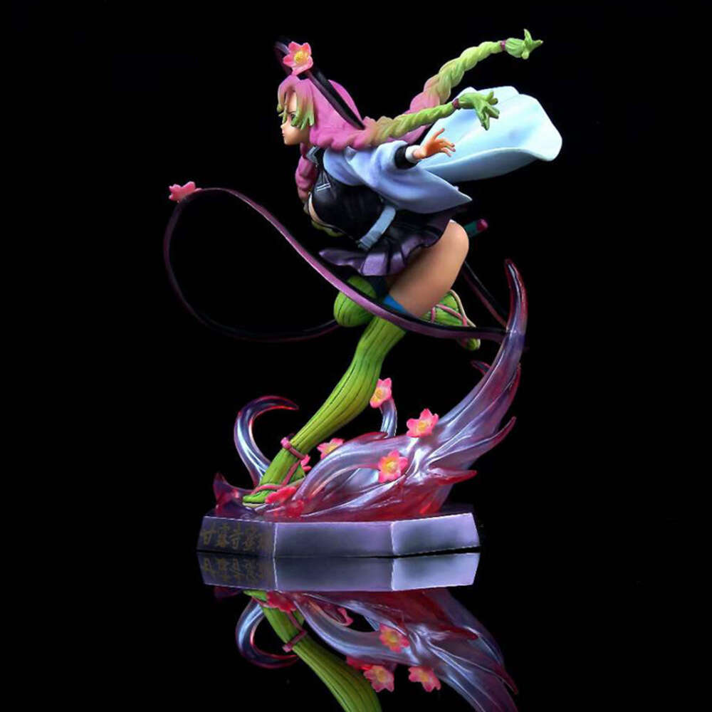 Mascot Costumes Anime Demon Slayer Kimetsu No Yaiba Figure Kanroji Mitsuri Action Figure Gk Game Statue Model Toys Bookshelf Ornament