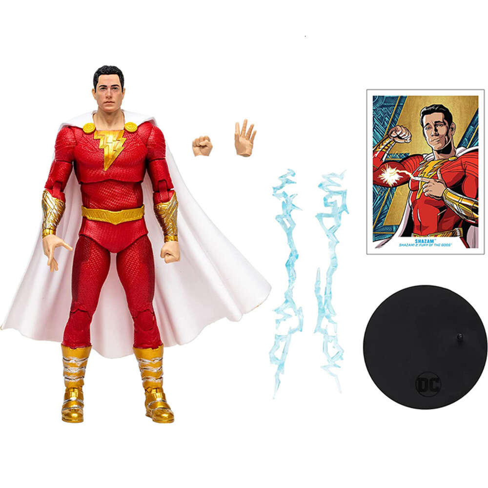 Mascot Costumes Shazam 2 Movie 7-inch Shazam Action Figure Model Toys Joint Movable Doll Creative Christmas Present for Friends