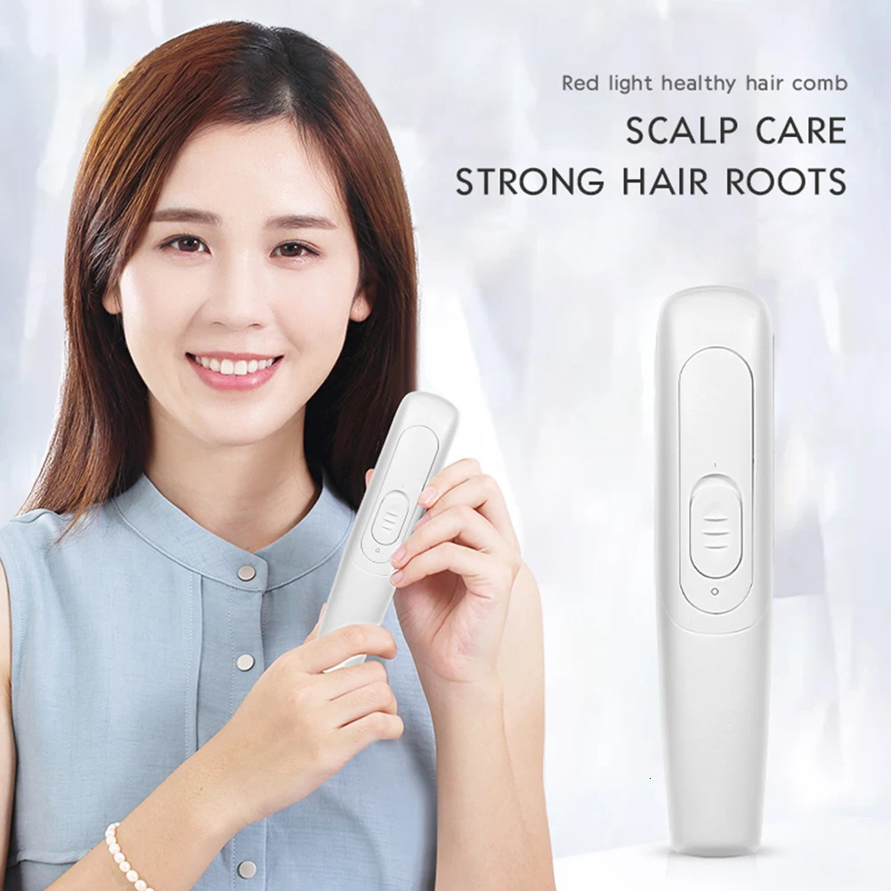Hair Brushes Beauty Health Multifunctional Portable 0.5W Red Light Massage Comb Efficiently Relief Baldness Hair Caring Tool for Hair Caring 231012