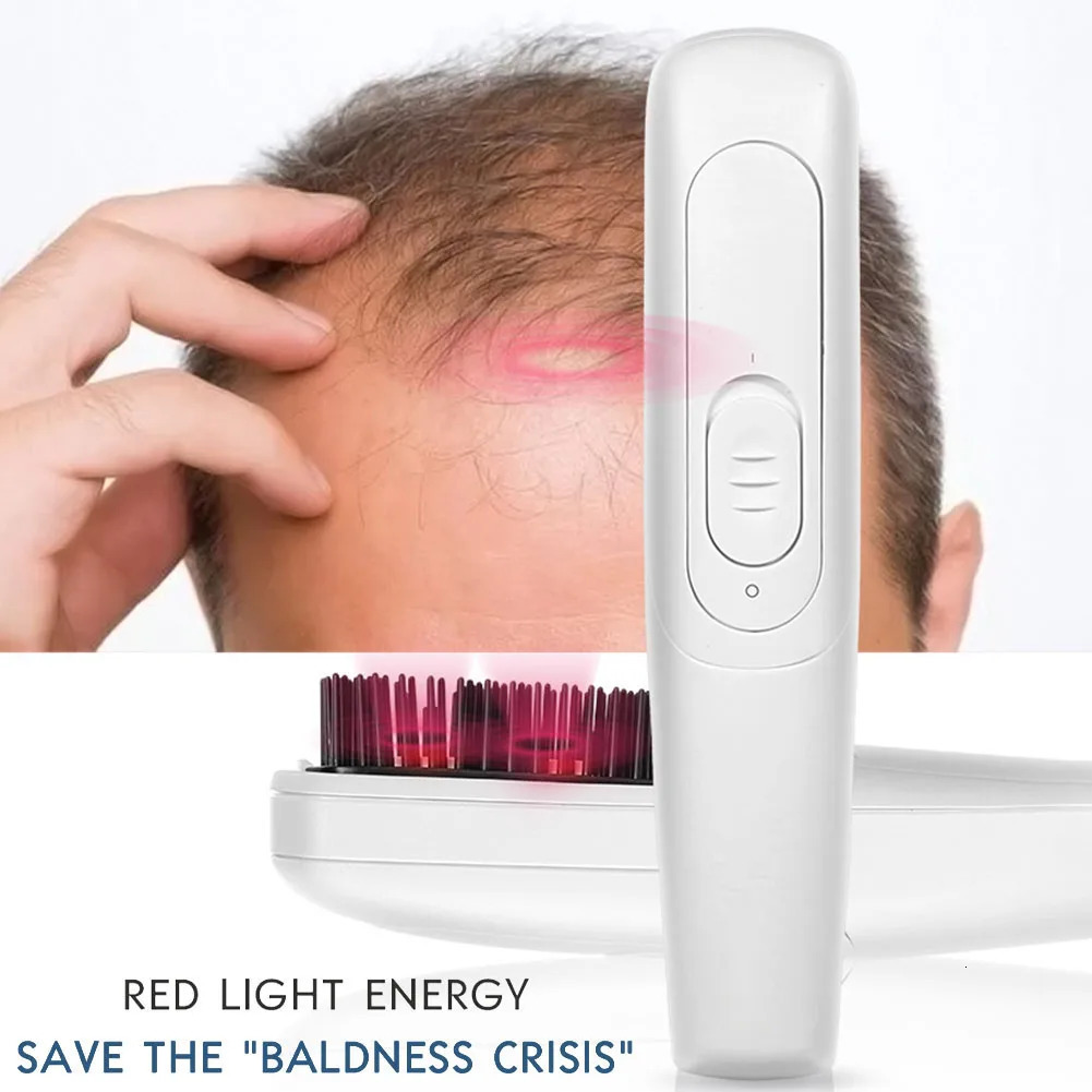 Hair Brushes Beauty Health Multifunctional Portable 0.5W Red Light Massage Comb Efficiently Relief Baldness Hair Caring Tool for Hair Caring 231012