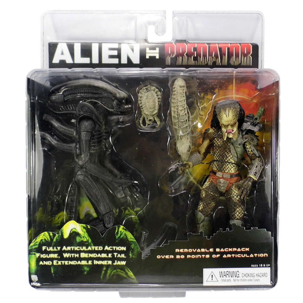 Mascot Costumes Neca Figure Alien Vs Predator Figure Tru Exclusive Action Figure Alien Figure Model Toys Joint Movable Doll Bookshelf Ornament