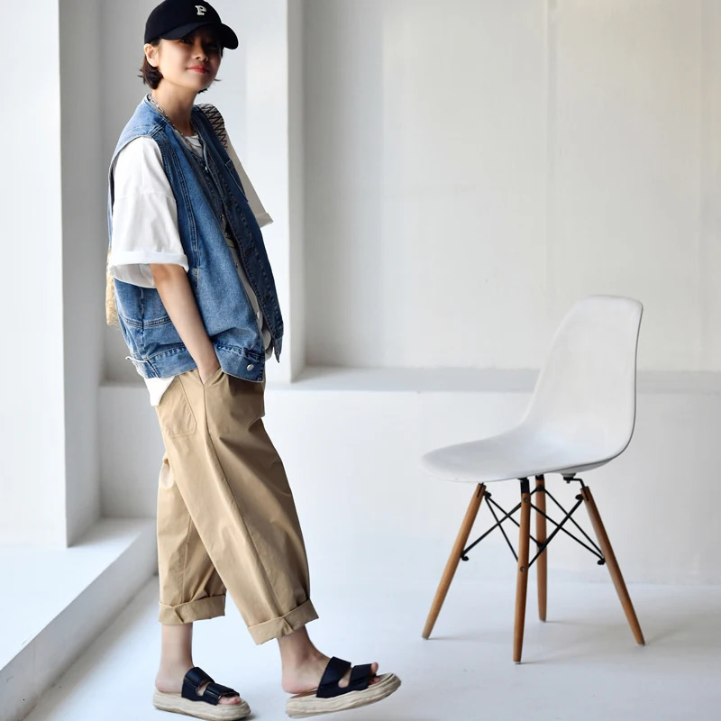 Women's Jackets MICOCO V6269C Korean version of aging lovely single pocket two color wash denim loose leisure jacket women 231011