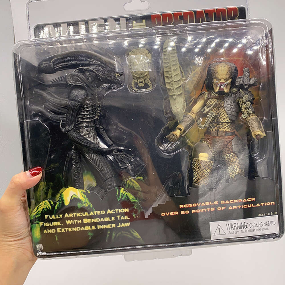 Mascot Costumes Neca Figure Alien Vs Predator Figure Tru Exclusive Action Figure Alien Figure Model Toys Joint Movable Doll Bookshelf Ornament