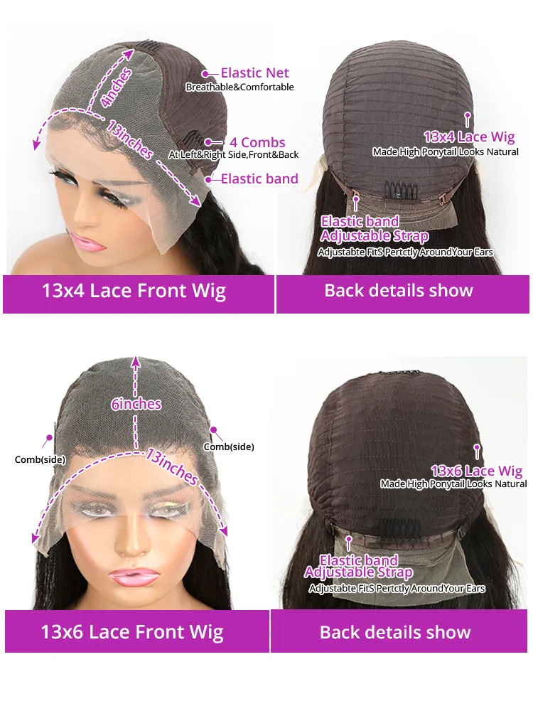Lace Wigs 30 Inch Deep Wave Frontal Wig Transparent 13x4 13x6 HD Lace Front Human Hair Wigs Curly Human Hair Lace Frontal Wigs For Women 231012