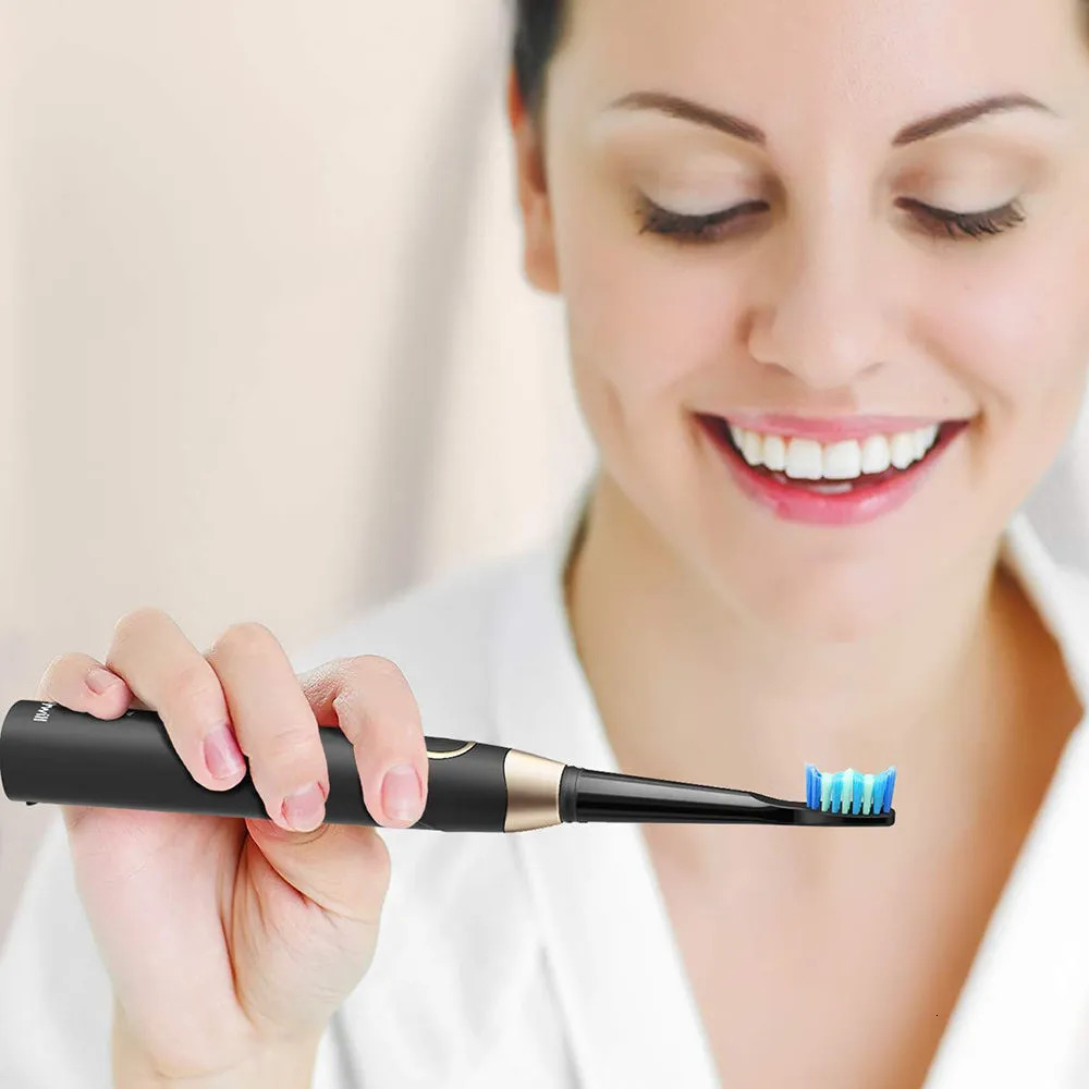 Toothbrush Fairywill FW-508 Sonic Electric Toothbrush Rechargeable Timer Brush 5 Modes Fast Charge Tooth Brush 8 Brush Heads for Adults 231012
