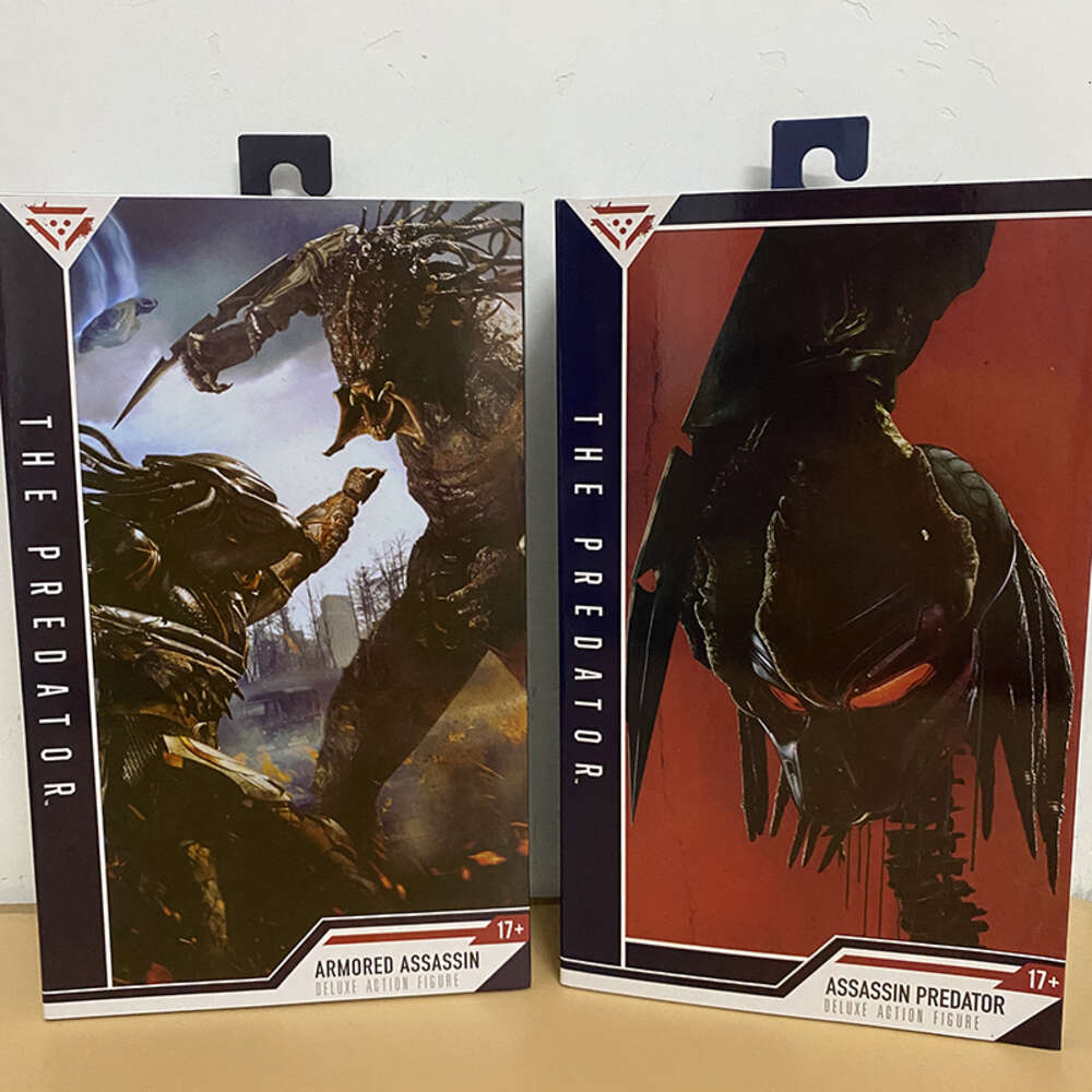 Mascot Costumes Neca Figure Armored Assassin Ultimate Fugitive Predator Figure Unmasked Pvc Action Figure Model Toys Joint Movable Doll Present