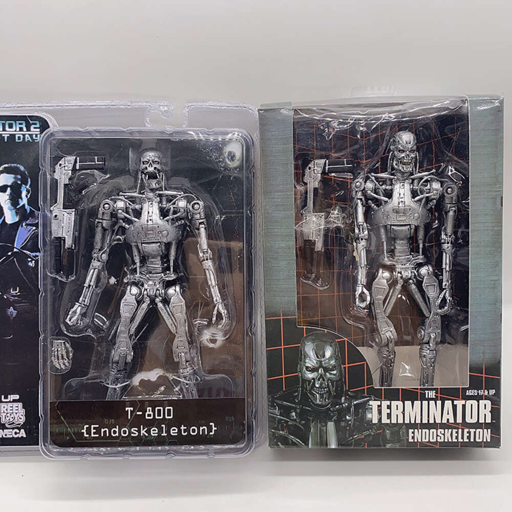 Mascot Costumes Neca Figure the Terminator Figure T-800 T-1000 Endoskeleton Pvc Action Figure Model Toys 18cm Bookshelf Ornament Gift for Kids