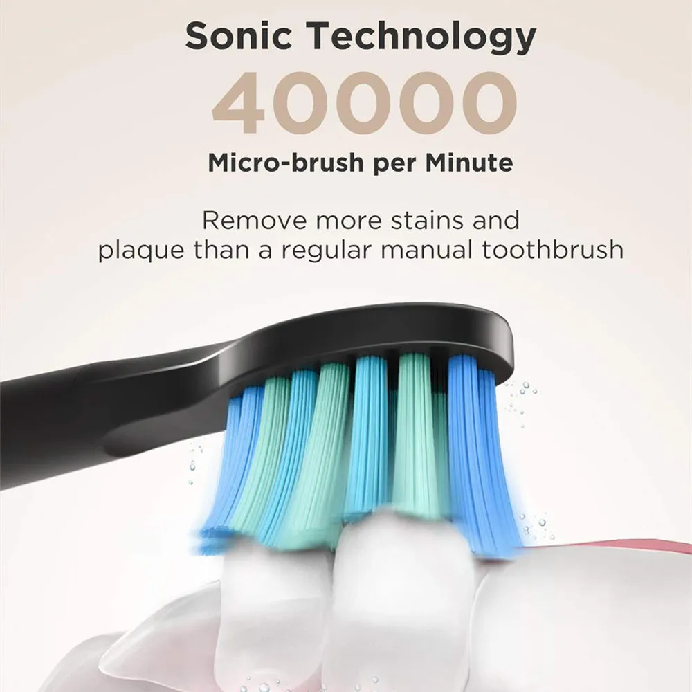 Toothbrush Fairywill FW-508 Sonic Electric Toothbrush Rechargeable Timer Brush 5 Modes Fast Charge Tooth Brush 8 Brush Heads for Adults 231012