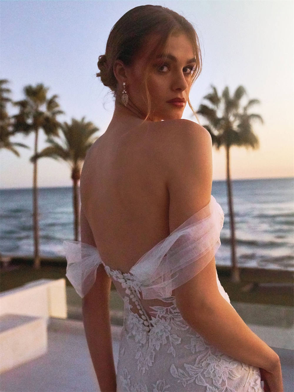 Beach Sweetheart Mermaid Wedding Dresses 2023 Lace Appliques Off the Shoulder Bridal Gown Sweep Train Vestidos De Novia