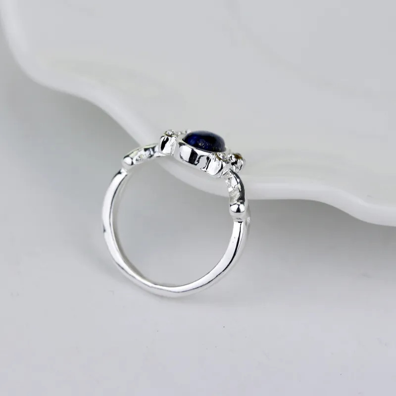 Solitaire Ring 1 pc The Diaries Rings Elena Gilbert Daylight Vintage Crystal With Blue Lapis FashionJewelry Movies Cosplay 231012