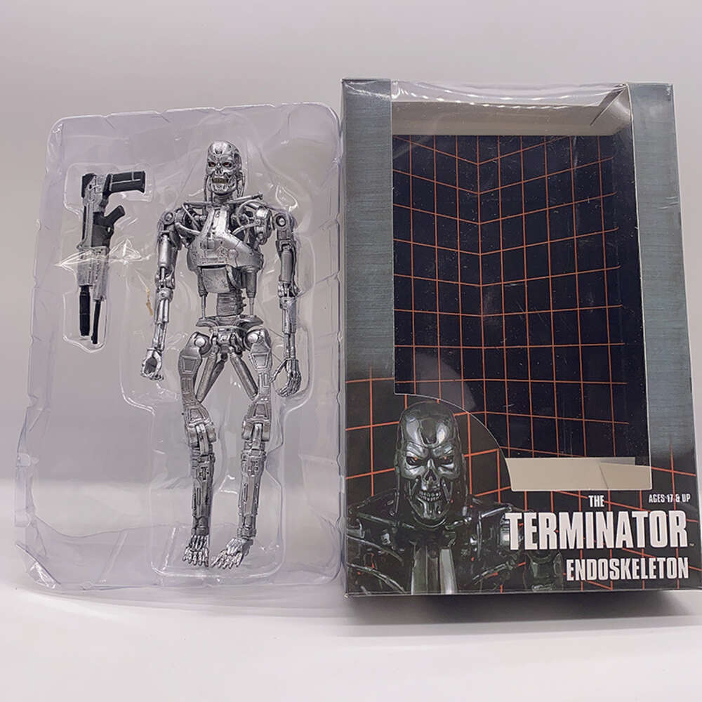 Mascot Costumes Neca Figure the Terminator Figure T-800 T-1000 Endoskeleton Pvc Action Figure Model Toys 18cm Bookshelf Ornament Gift for Kids