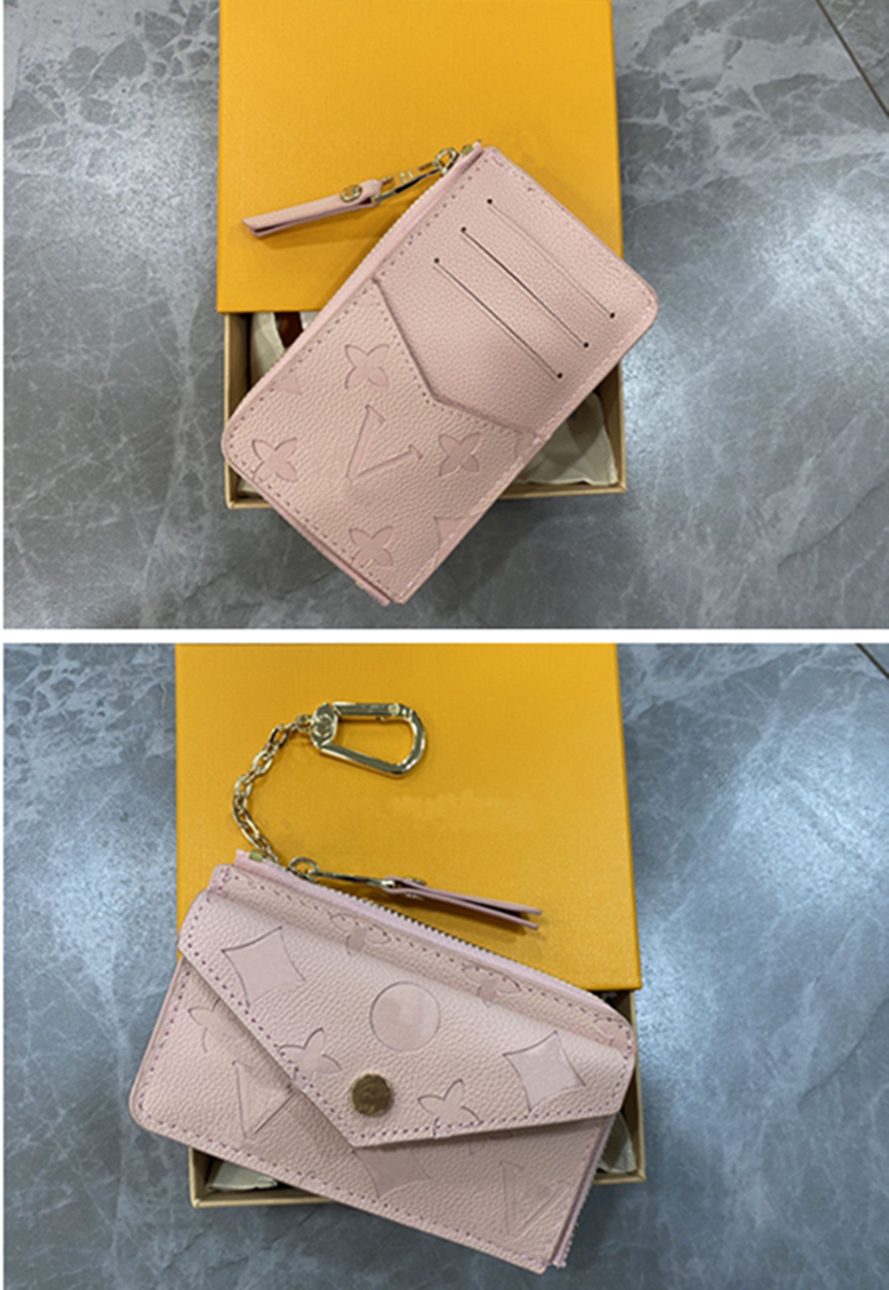 M69431 WALLET CARD HOLDER RECTO VERSO Designer Womens Mini Zippy Organizer Wallet Coin Purse Bag Belt Charm Key Pouch Pochette Accessoires