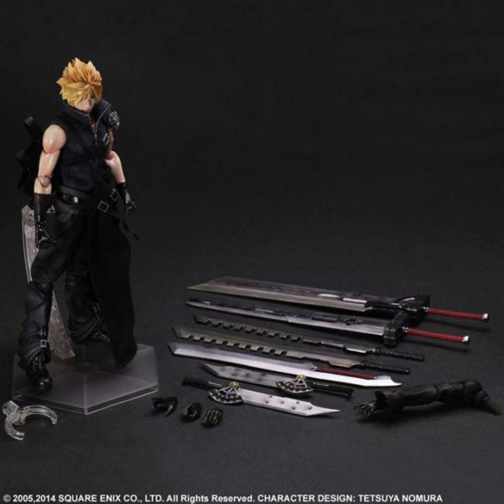 Mascot Costumes Play Arts Kai Cloud Final Fantasy Figure Cloud Strife Sephiroth Squall Leonhart Action Figures Model Toy 28cm Joint Movable Doll