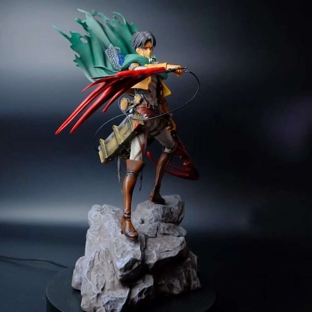 Mascot Costumes Attack on Titan Figure Levi Ackerman Action Figure Mikasa Ackerman Rival Shingeki No Kyojin Model Toys Bookshelf Ornament Doll
