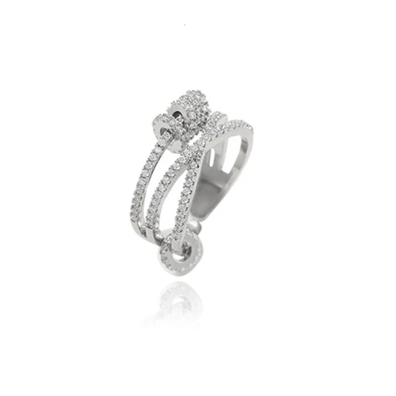 Solitaire Ring Peace Rings for Anxiety Stress Reliever Spinner Adjustable 231012