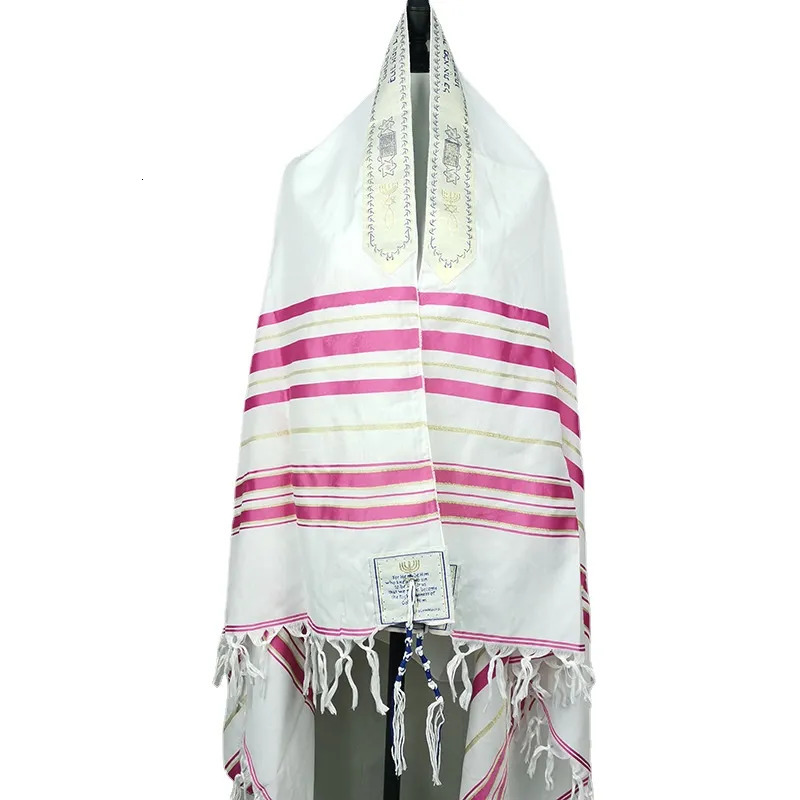 Scarves 108*180cm Large Size Tallit Prayer Shawl Israel Talit Bag Tallis Israeli Praying Scarfs Priez Wraps Prayer Shawl Talis Je 231011